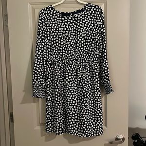 Navy Polka Dot J.Crew Dress